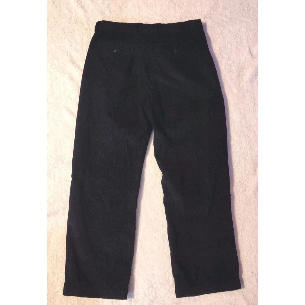 New Gap Mens Pants 33x30 Corduroy Navy 90s Loose Fit Trousers Preppy‎ Relaxed
